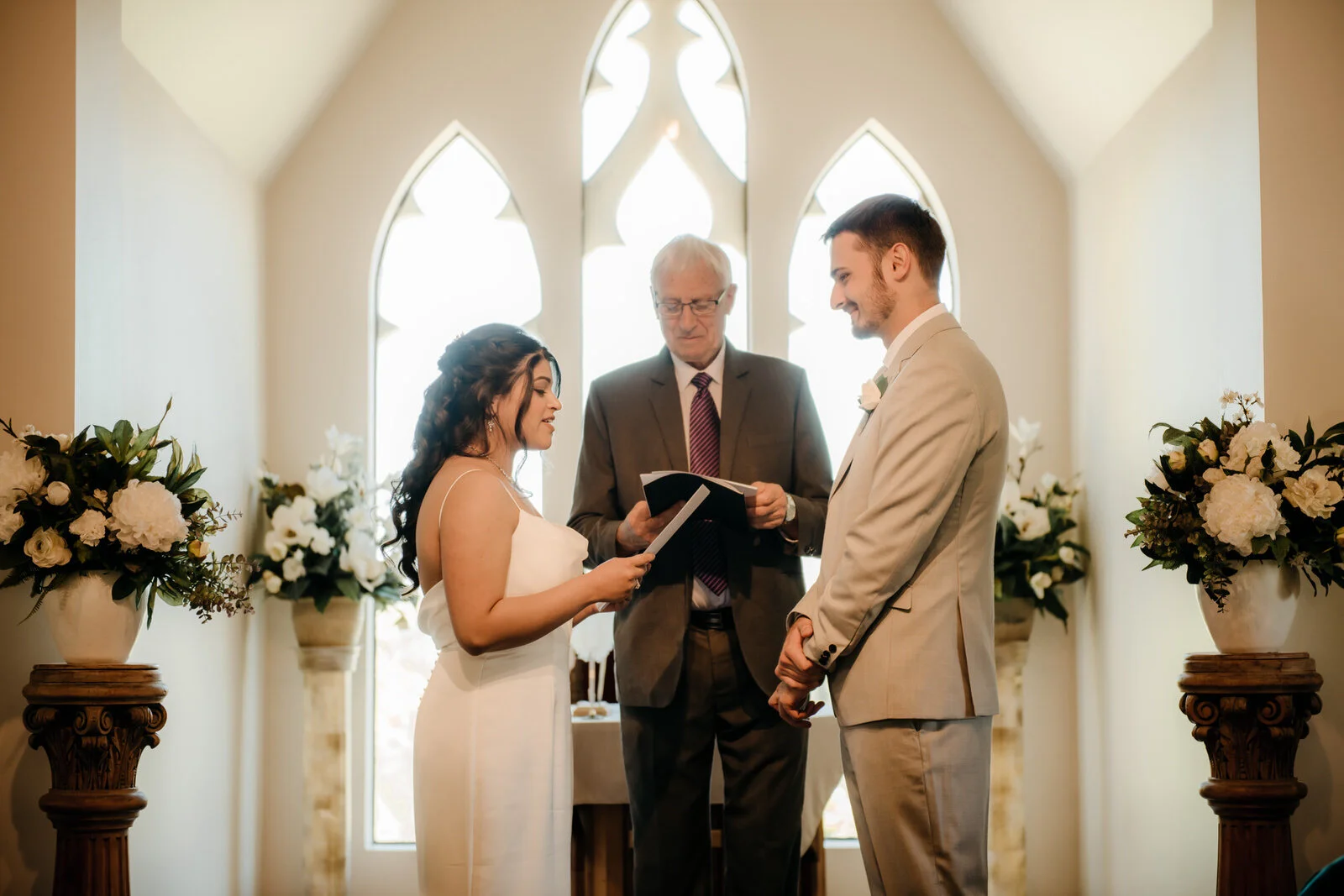 Lily and Ben's Queenstown Stoneridge Chapel by the Lake Wedding