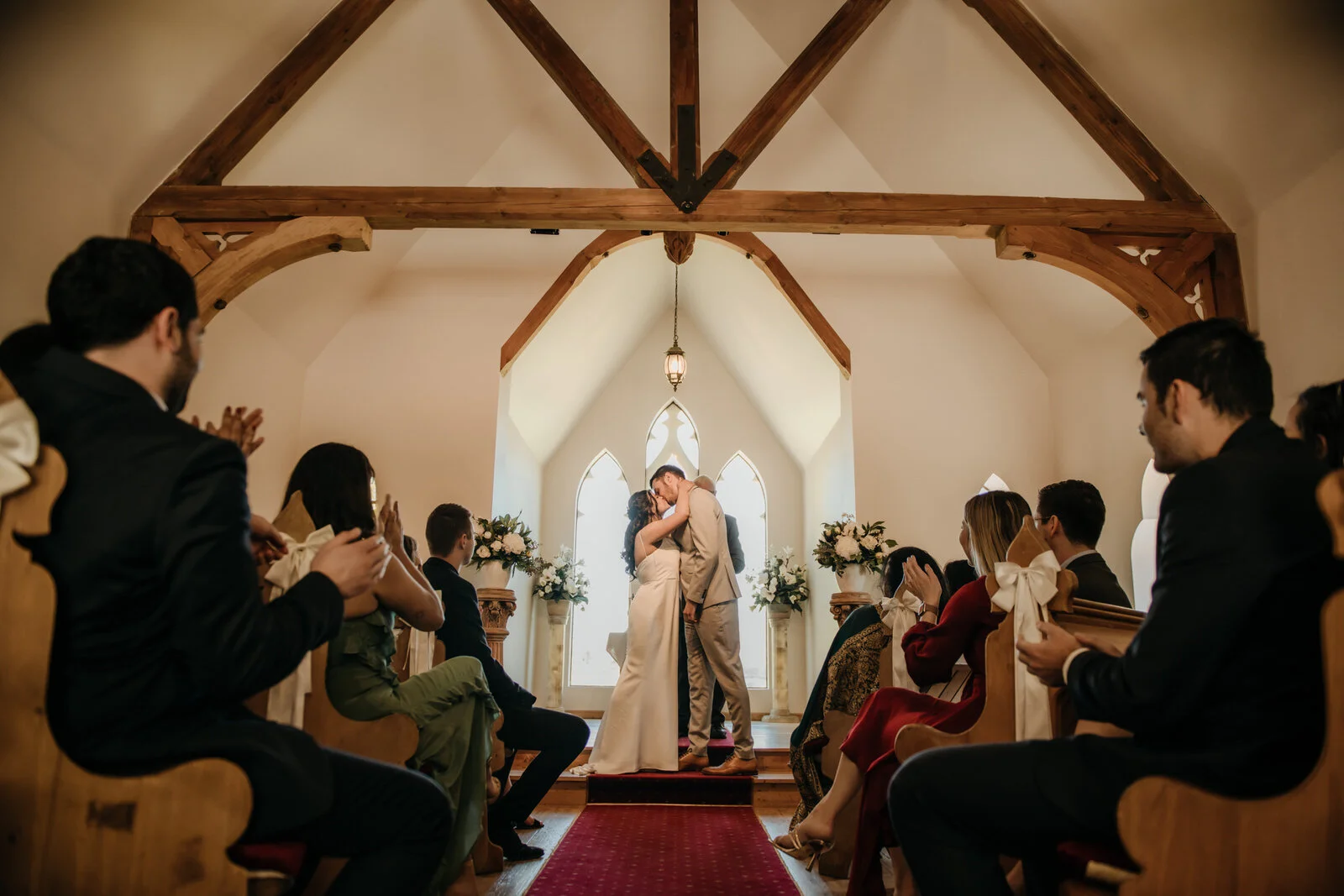 Lily and Ben's Queenstown Stoneridge Chapel by the Lake Wedding