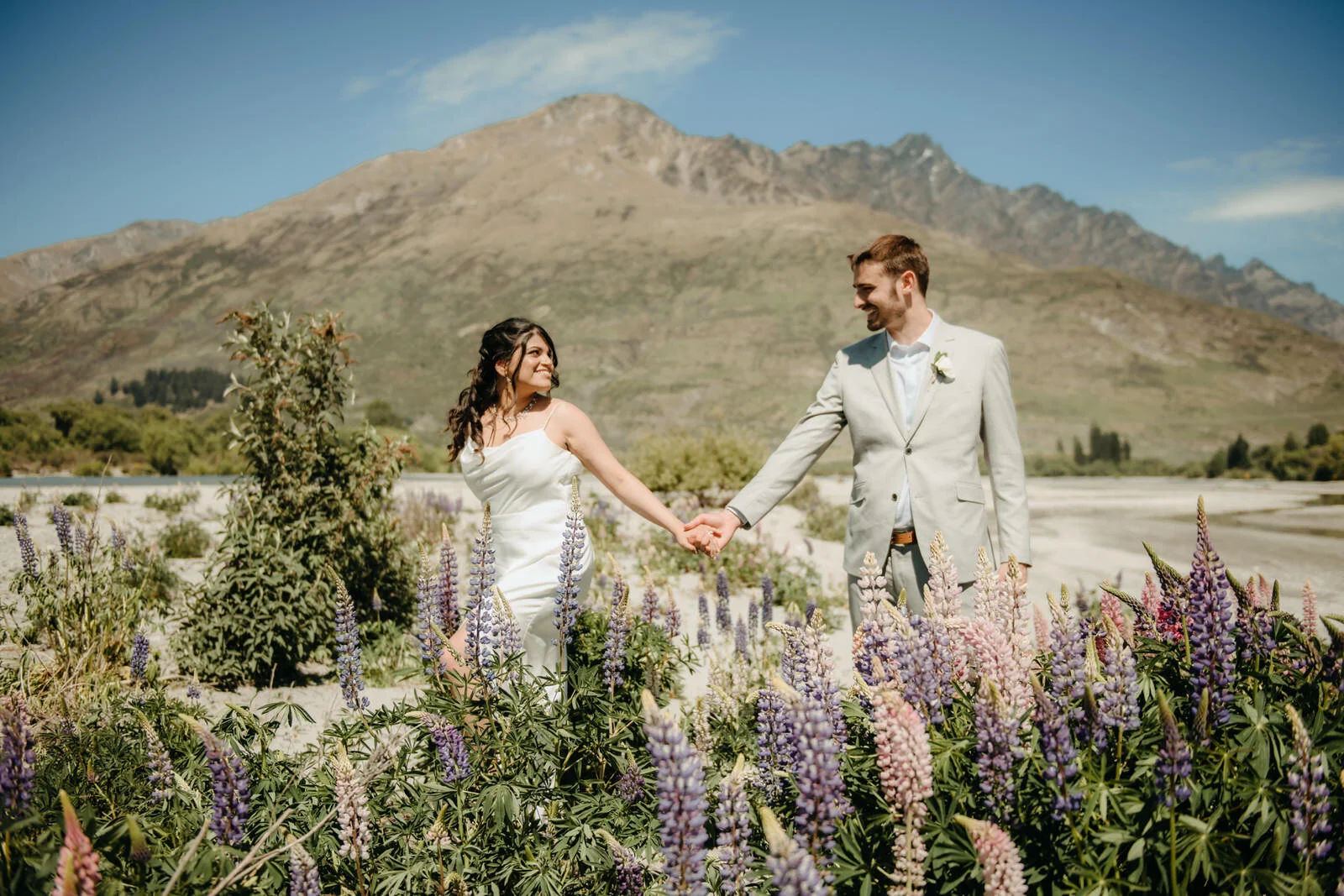Lily and Ben's Queenstown Stoneridge Chapel by the Lake Wedding