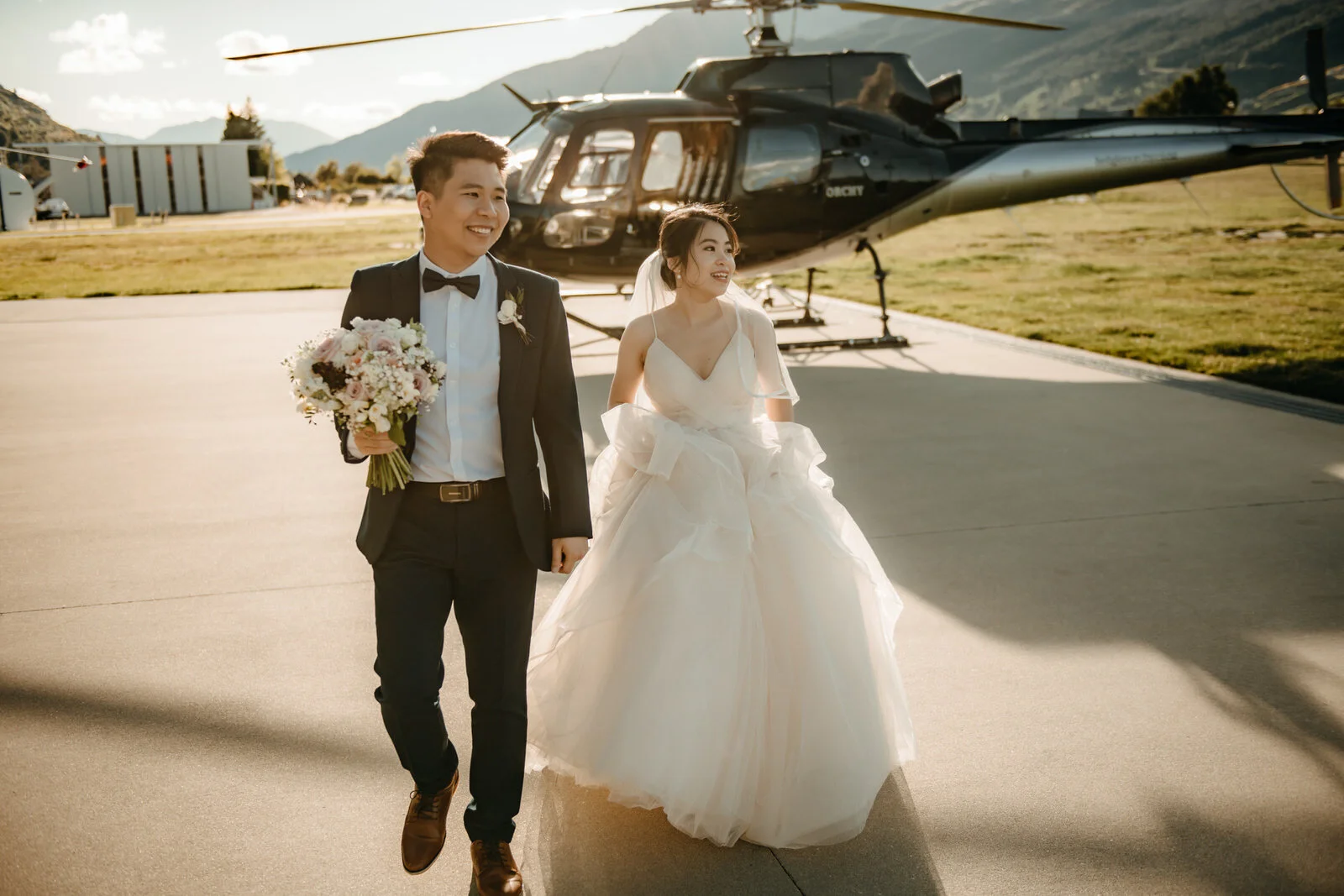 Nicole and Marcus' Queenstown Heli Pre-Wedding Photoshoot