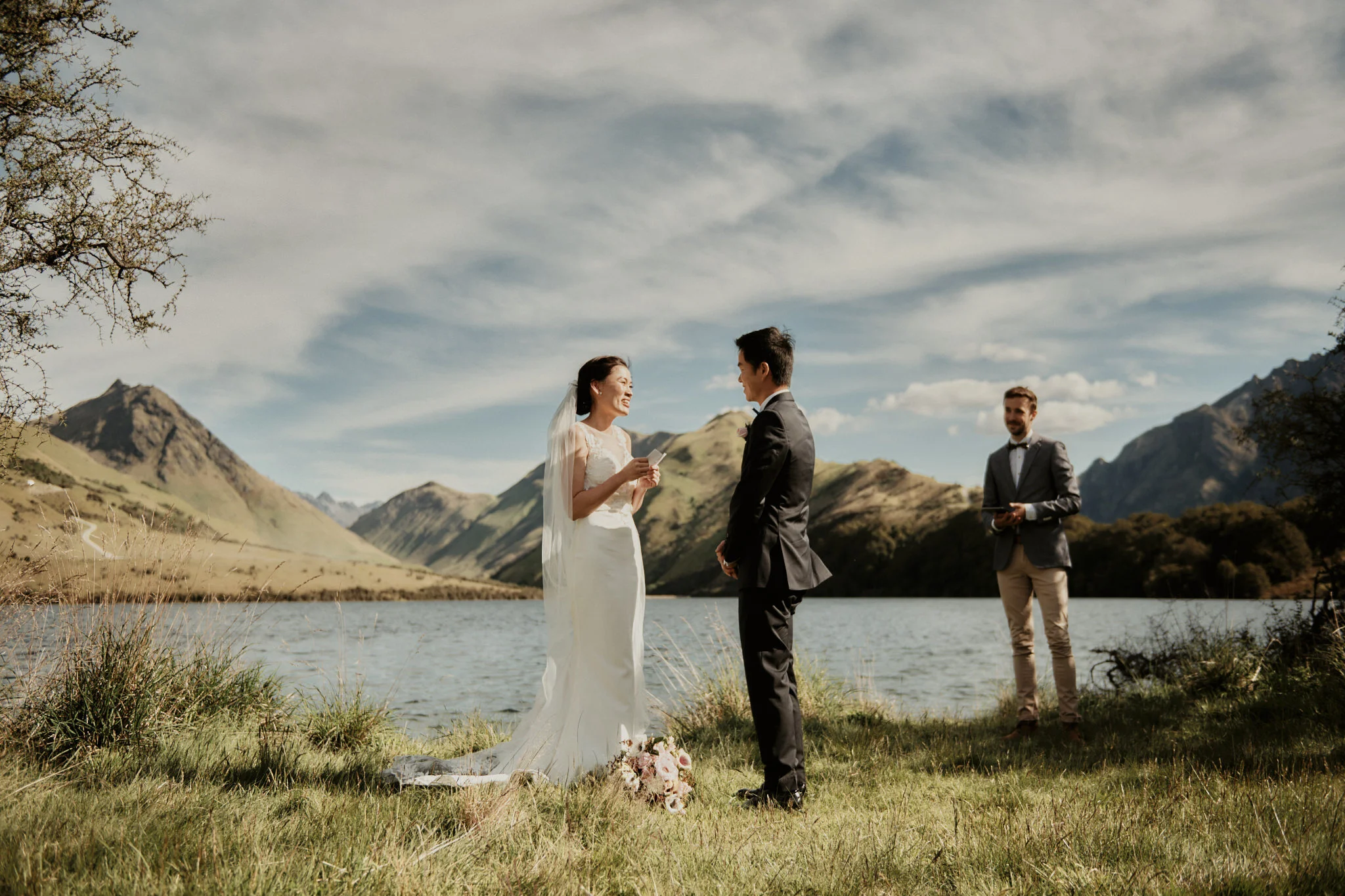 Chloe and Jimmy's Queenstown Moke Lake Elopement Wedding