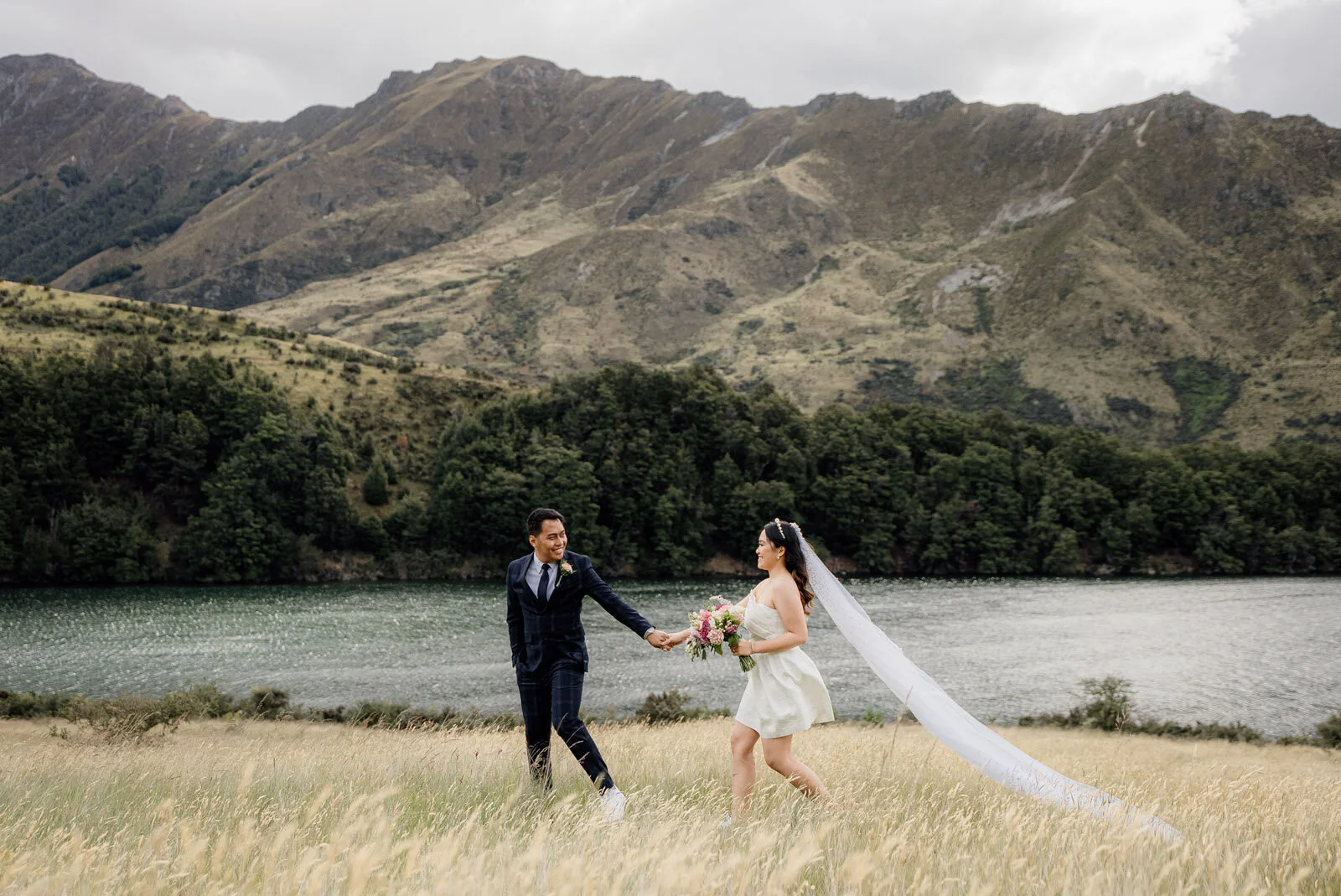 Queenstown Moke Lake Elopement Wedding