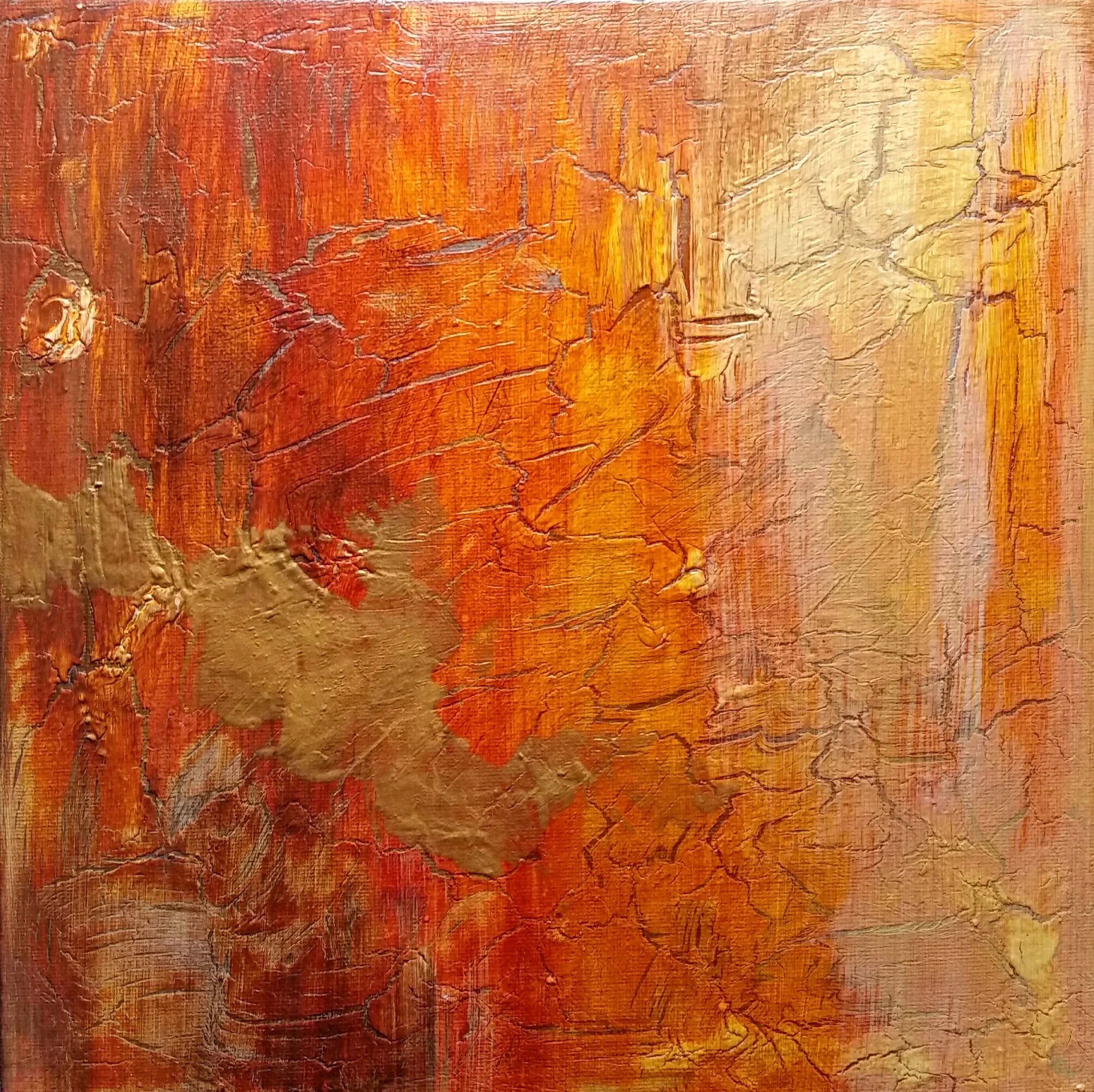 PERSIST / acrylic + ink / 12" x 12" on canvas