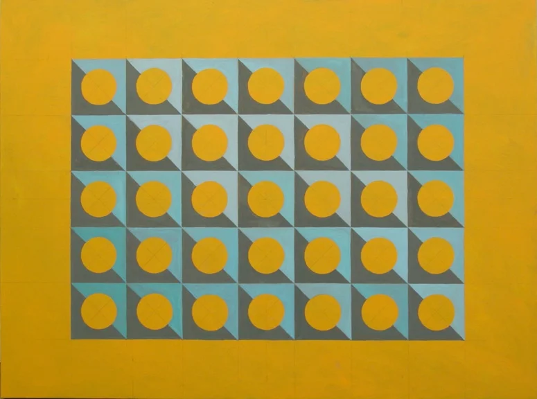 Circular Thinking, yellow ochre