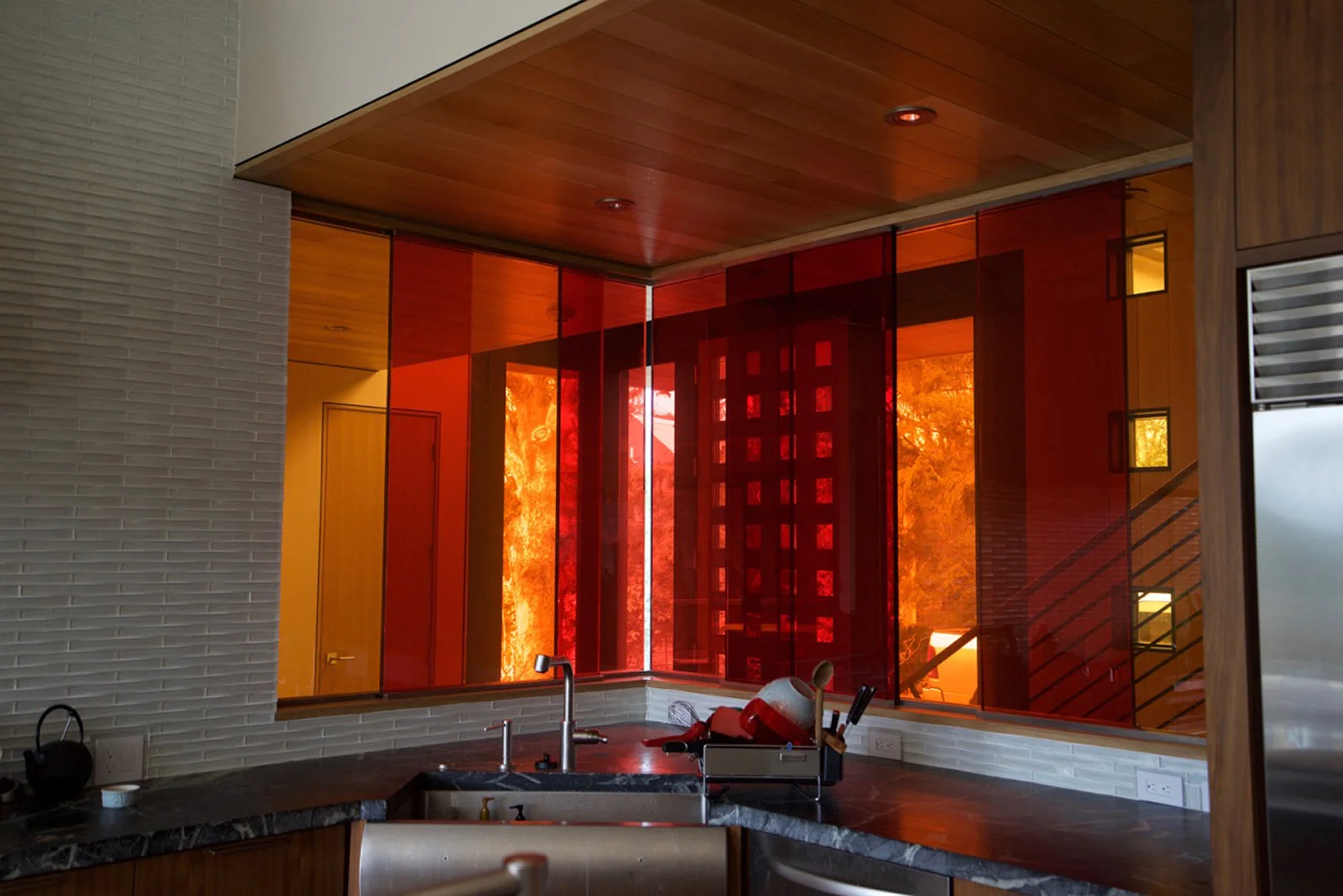 Glass Wall, private residence