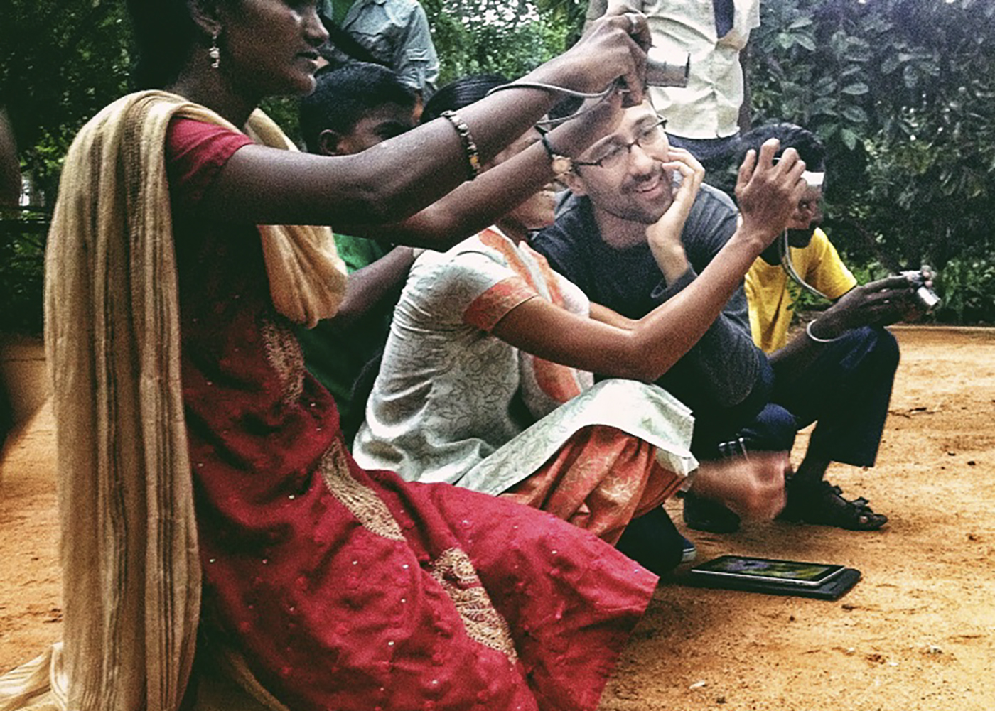 JP having fun teaching photography to our students during Project004: India. 