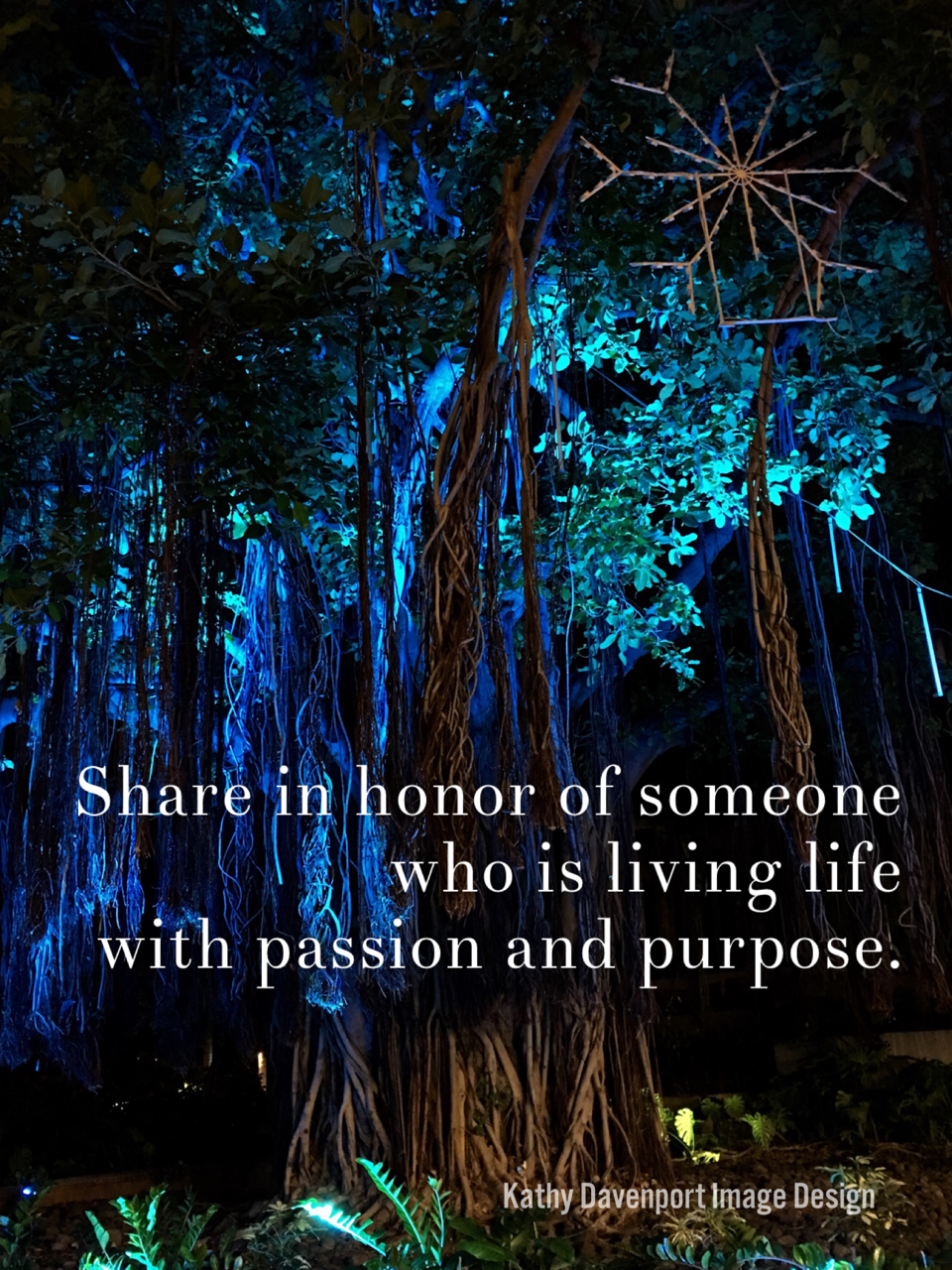 "Share in honor of....."