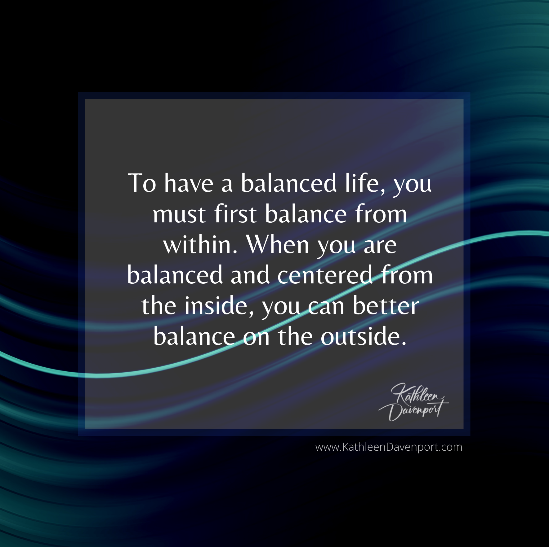 Balance - It's An Inside Job