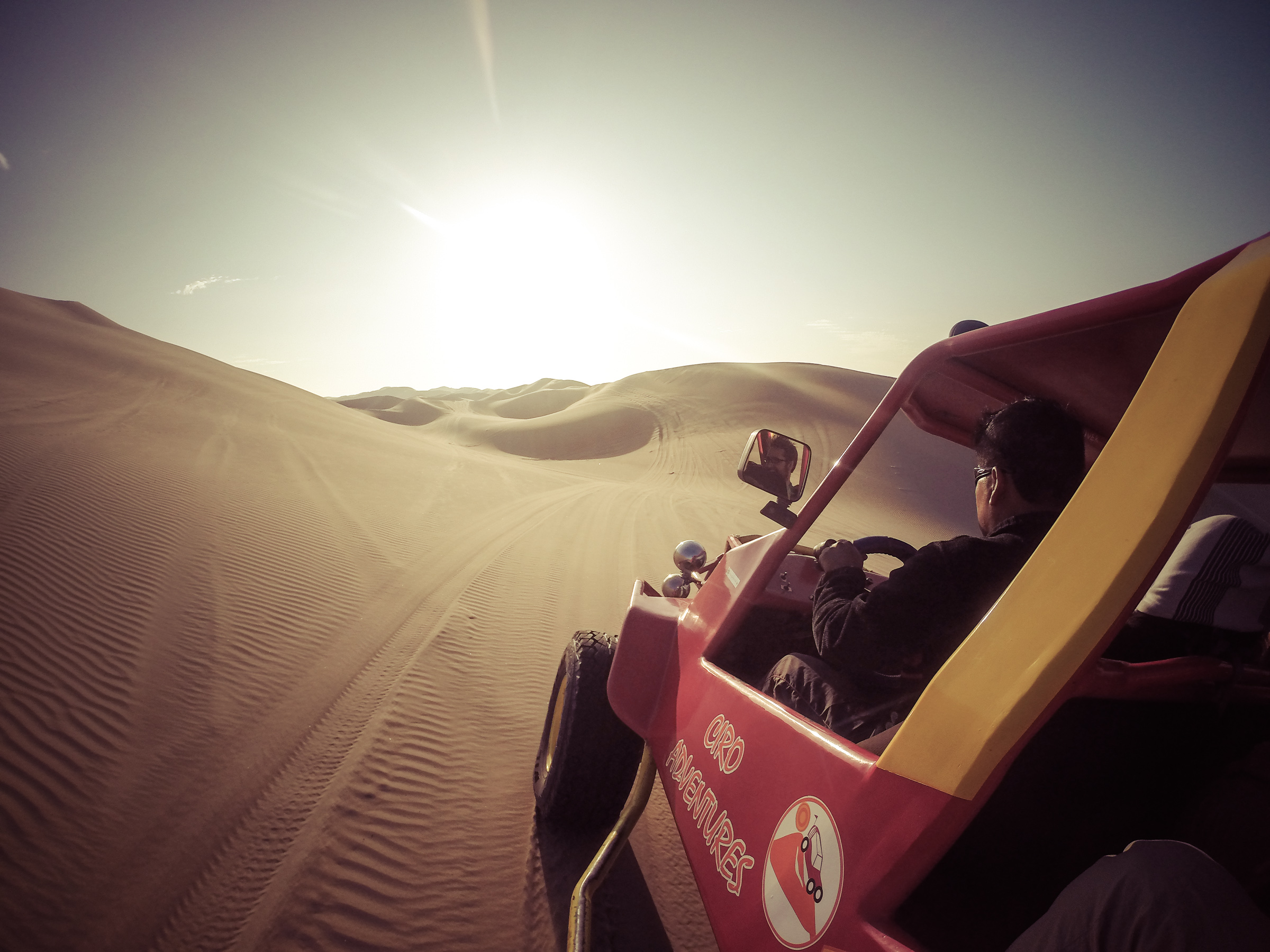 Adventure picture!!! It has the word "adventures" in it! (Huacachina, Peru)