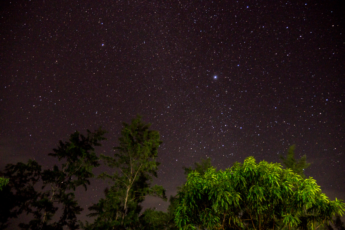 Starry night, as seen from the road in Liw-liwa.