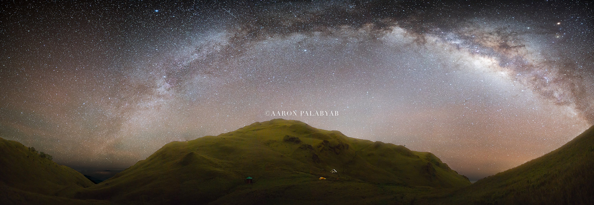 A full Milky Way galactic core over Mt. Pulag