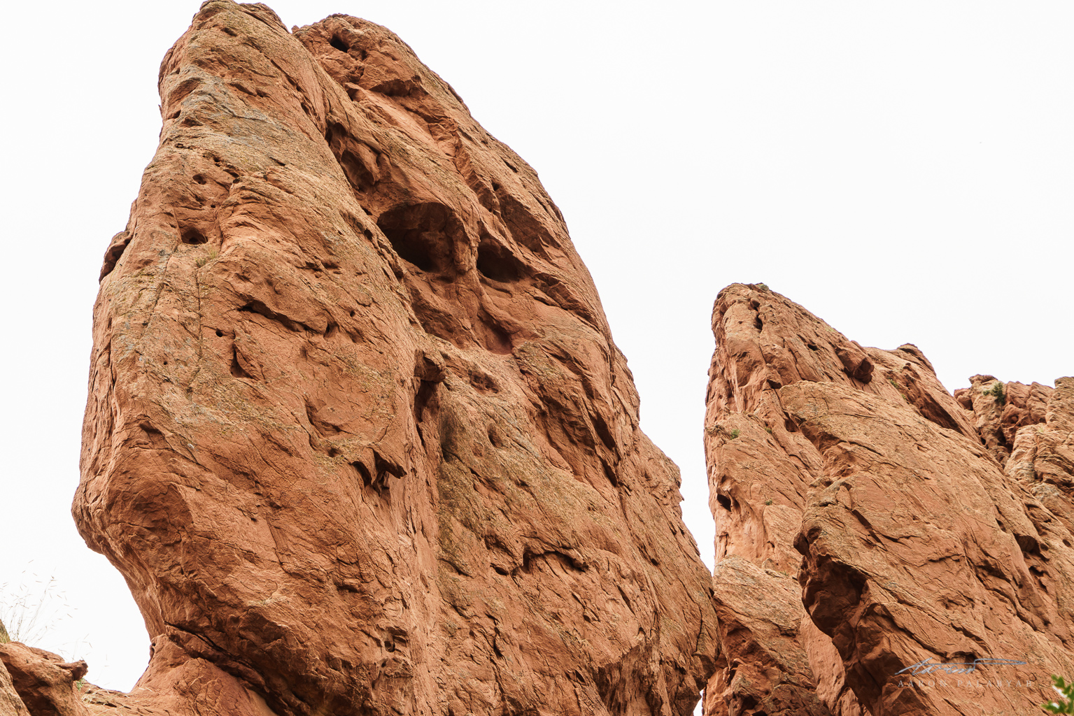 A literal rock face. When you see it... Creepy.