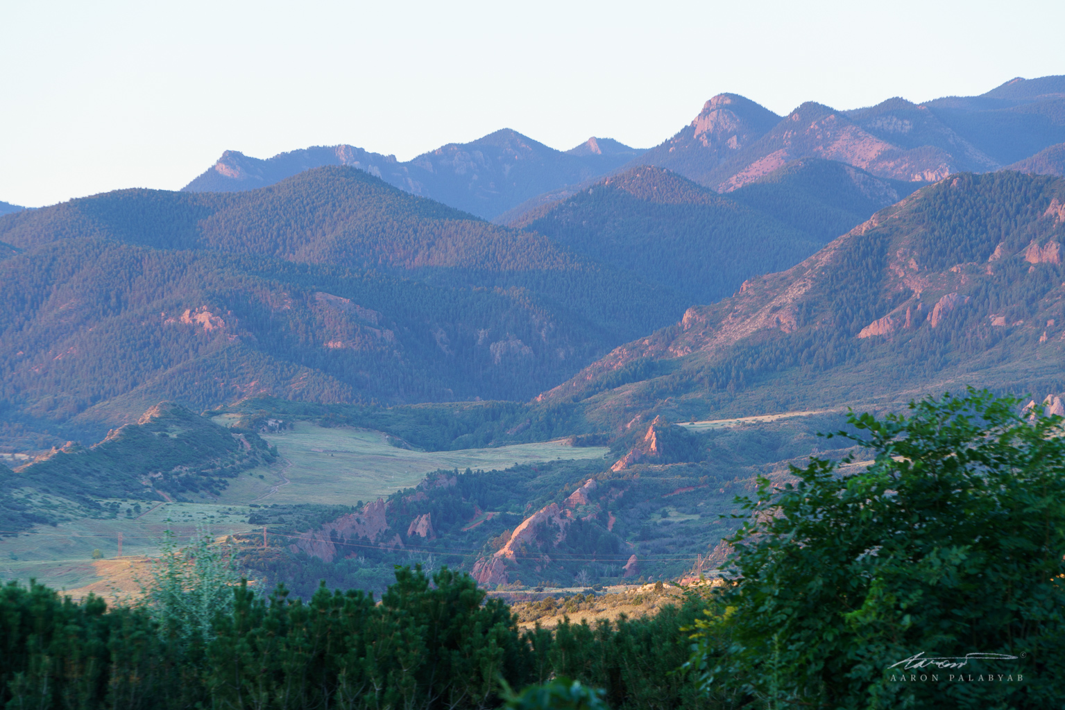 The Rocky Mountains in the soft morning light