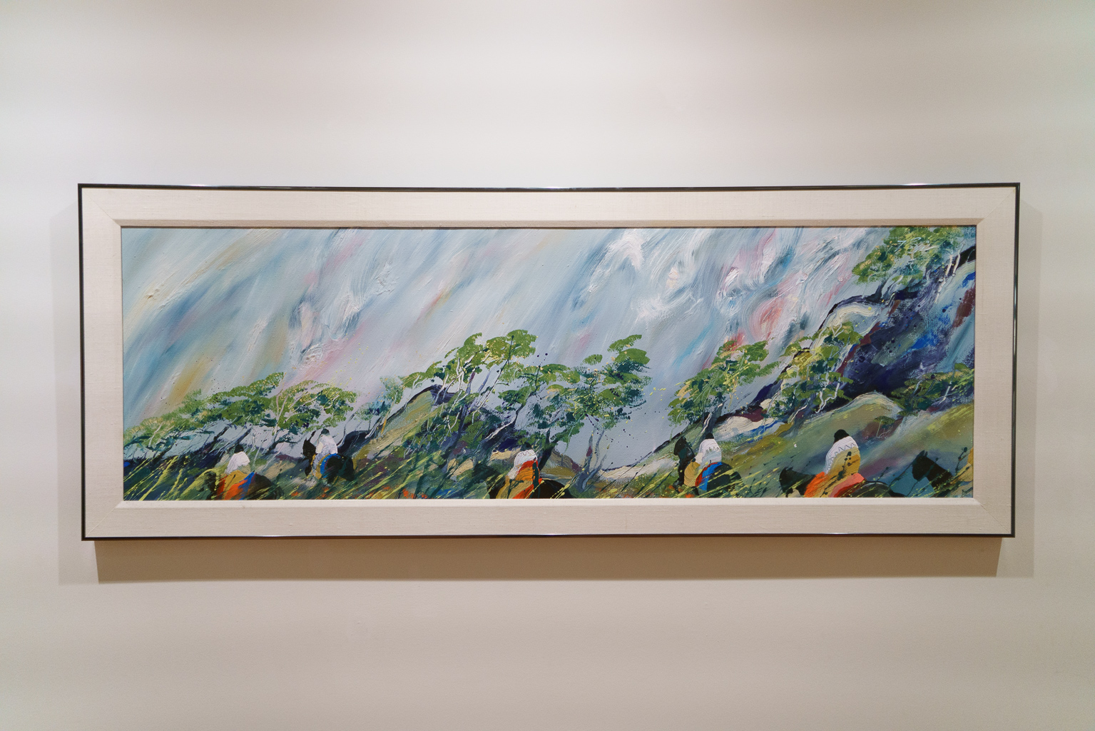 "Looking Back" (1982) by Earl Biss. Oil on canvas.