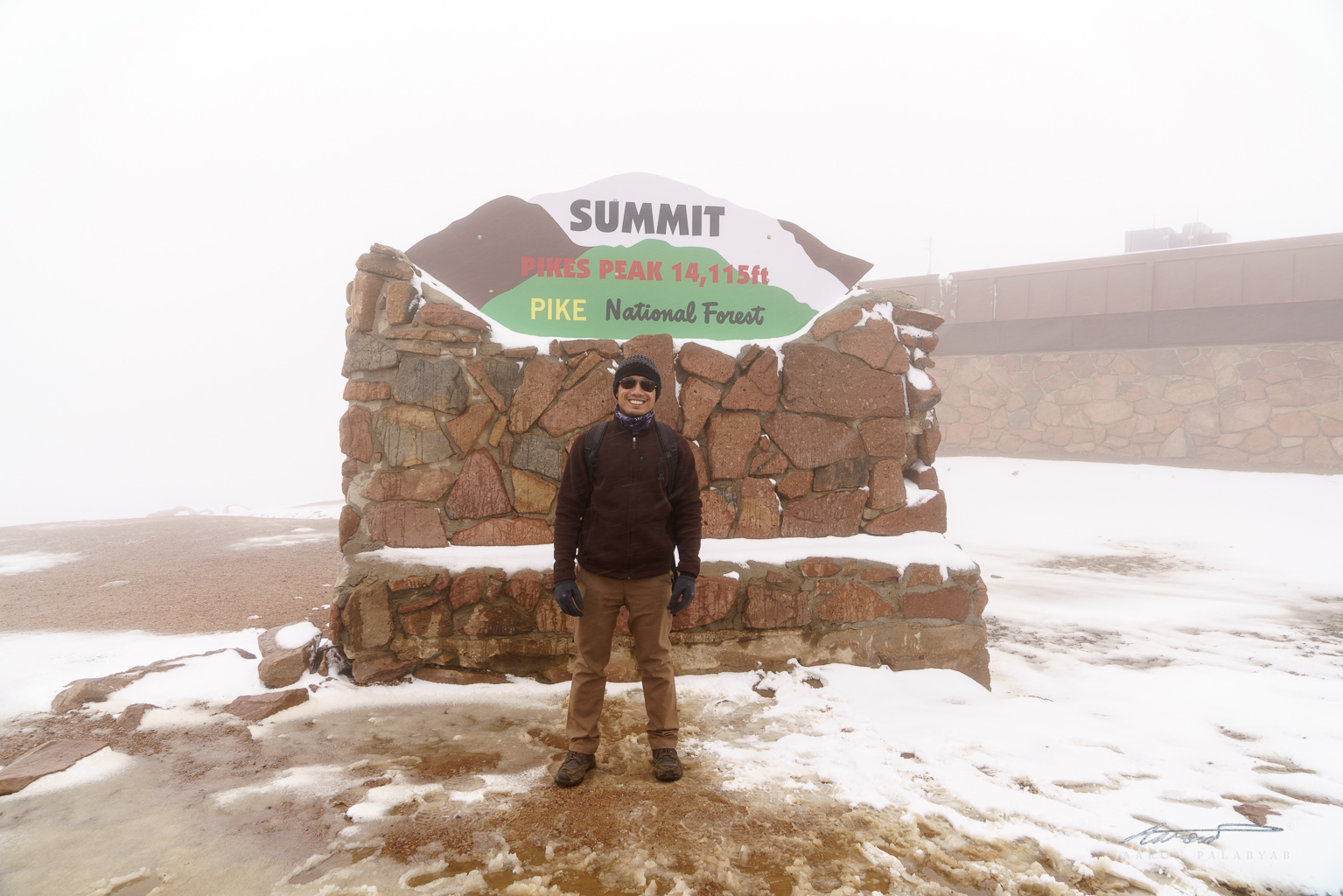 Smiling like I bagged a summit