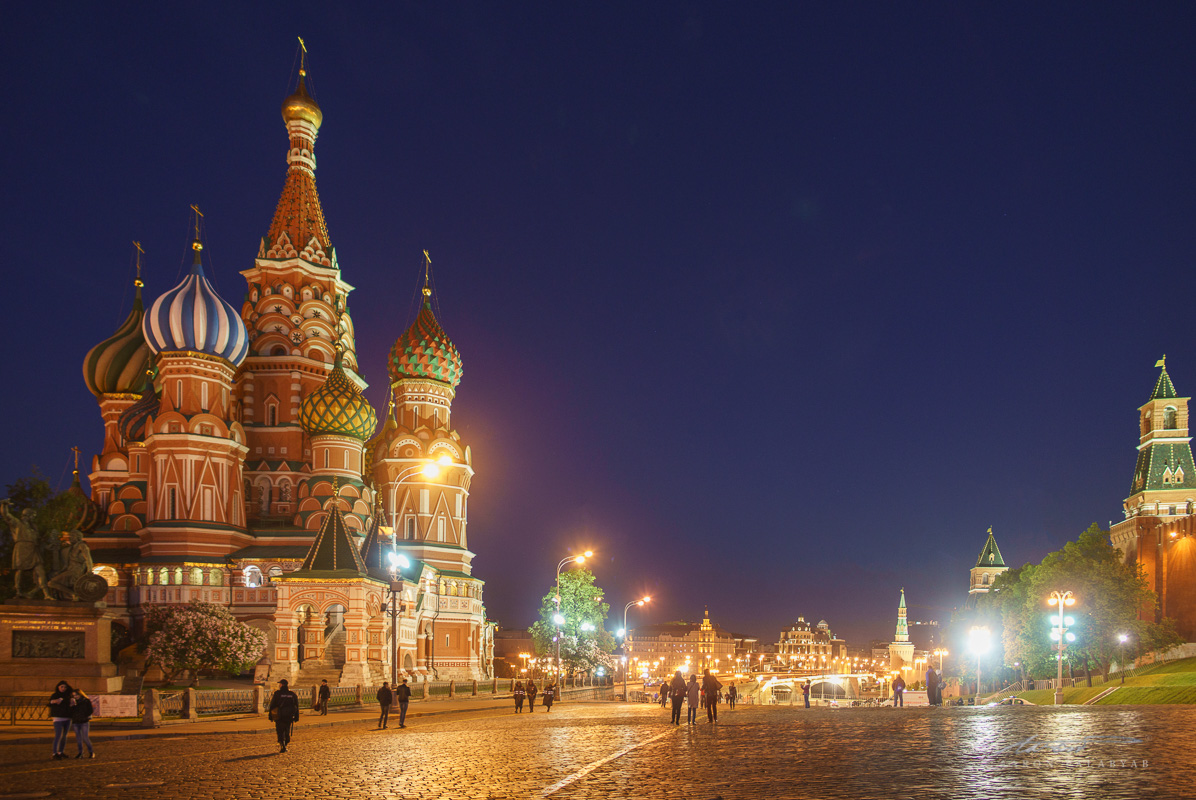 St. Basil's Cathedral by night