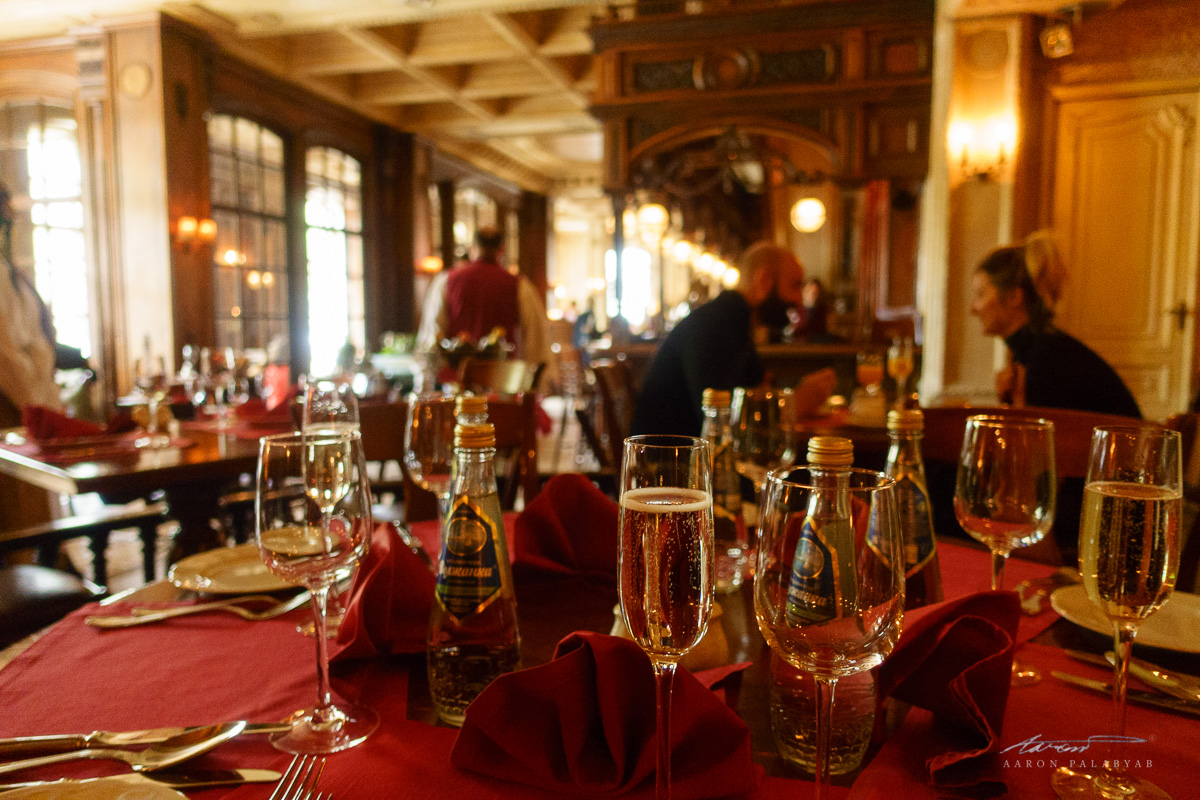 Lunch at Cafe Pushkin, the first of many luxurious meals included in the Grand Trans-Siberian Express itinerary