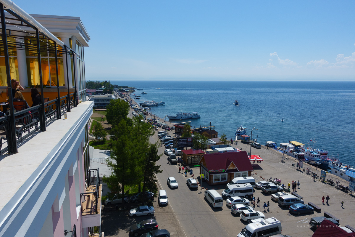 The view from our lunch venue in Listvyanka