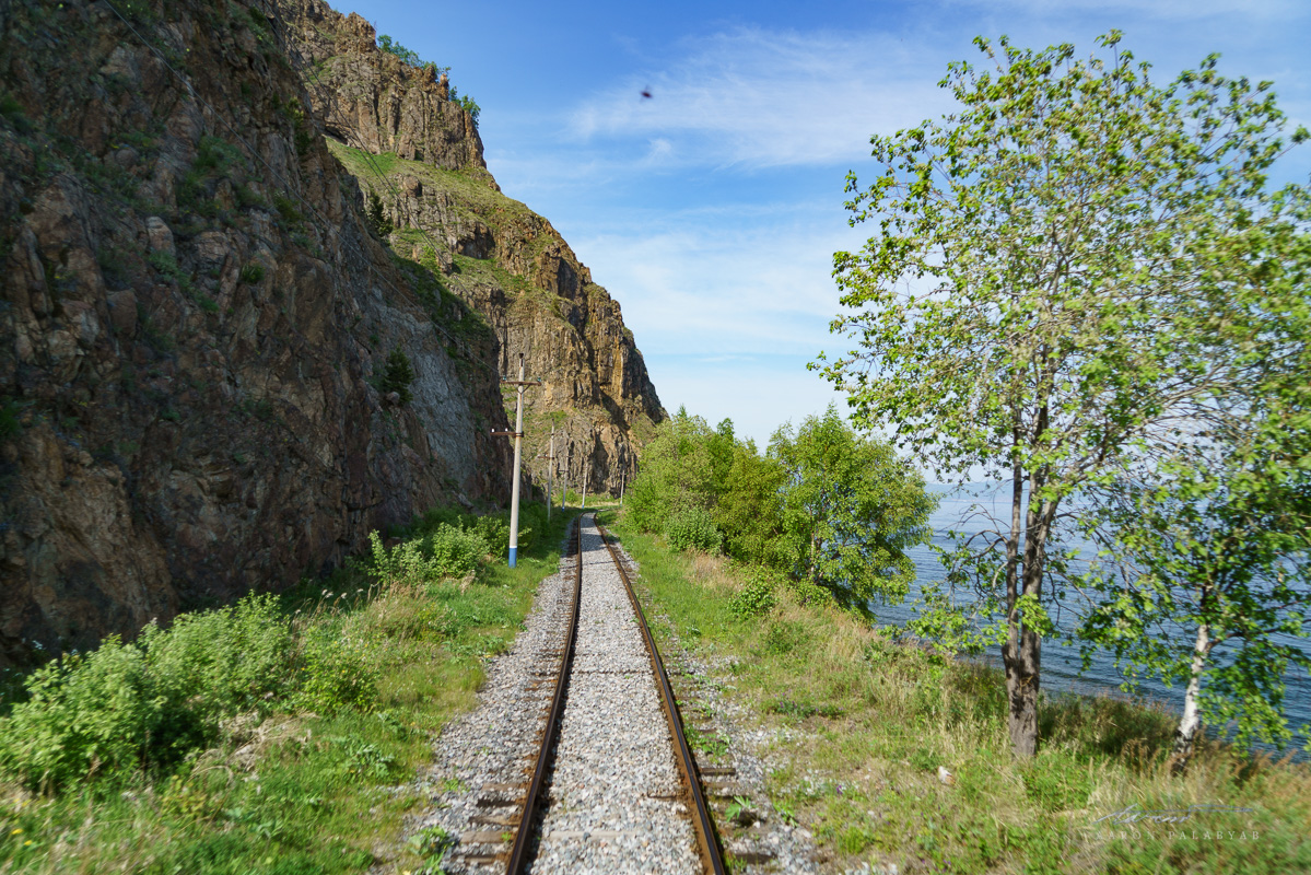 View from the rear of the train