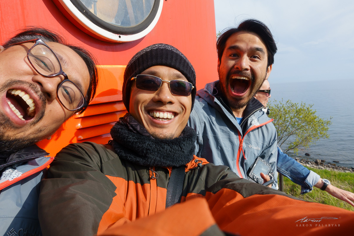 Do we look happy to be here? (It's really cold)