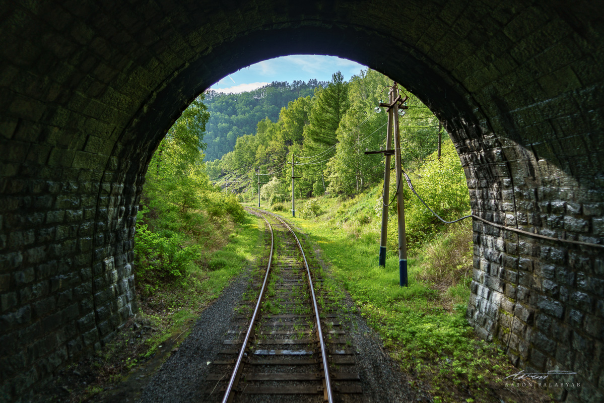 The ride goes through a series of tunnels