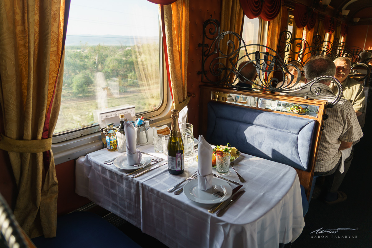 One last dinner aboard the Grand Trans-Siberian Express