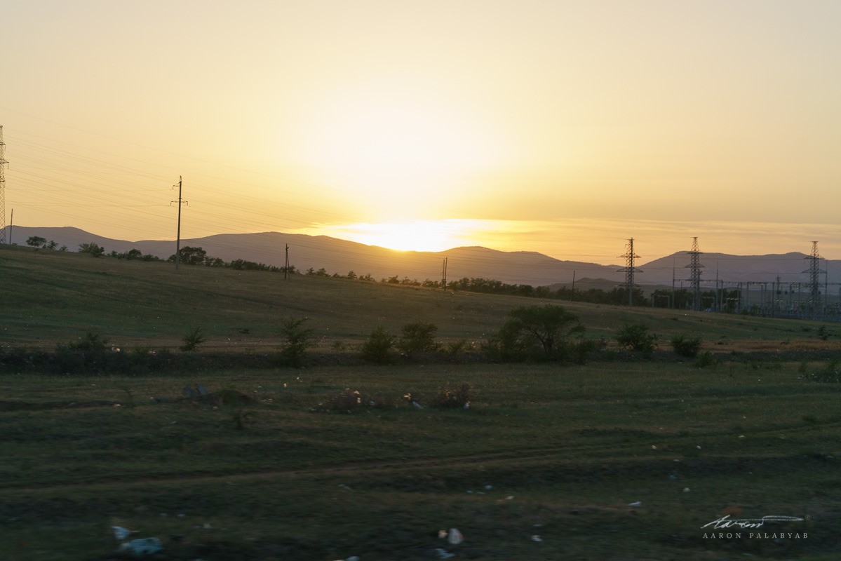 One last sunset from the train