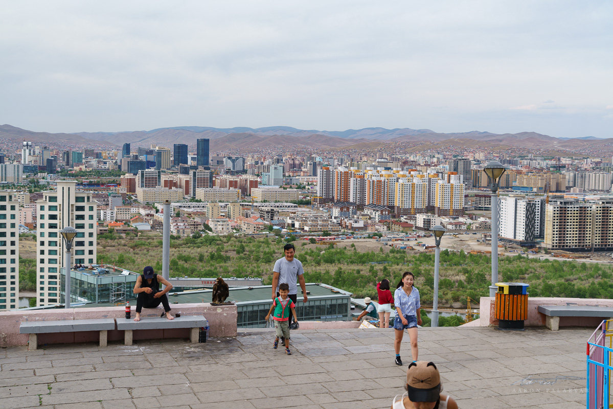 Looking back at Ulaanbaatar from Zaisan Monument