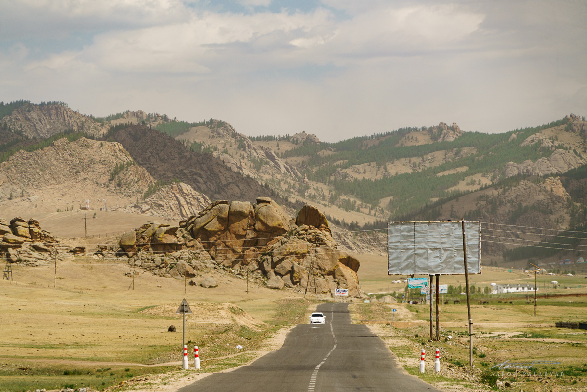 Scenery down the road nearing the camps