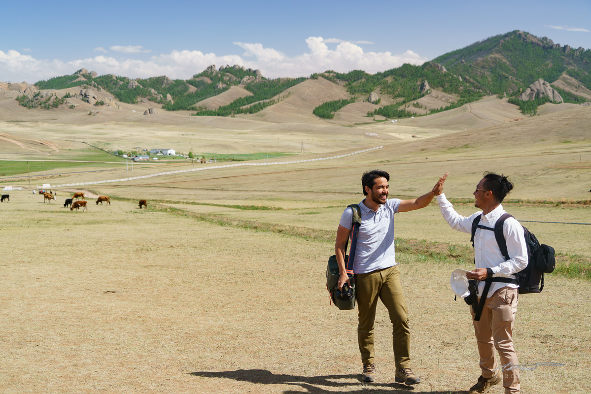 High fives because it's been an awesome day. Or maybe I made a yak joke that I can't repeat here.