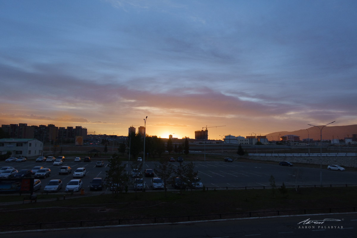 Sunrise at Chinggis Khan International Airport