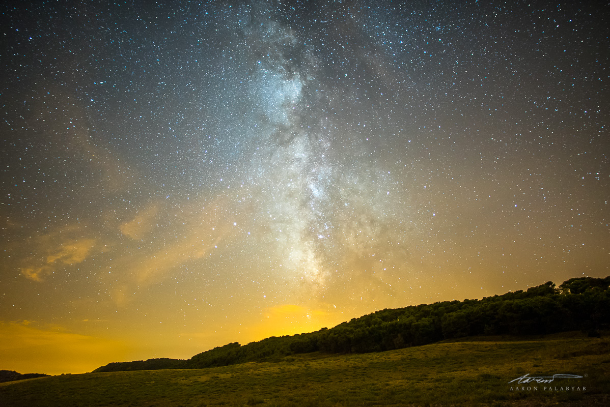 The Milky Way Dipped in Gold