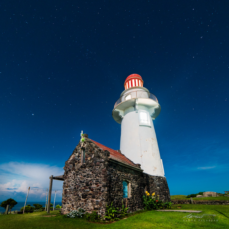 Naidi Lighthouse Under a Full Moon