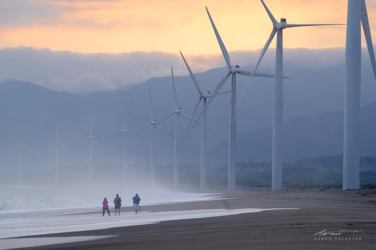 Sunrise at Bangui Windmills, Ilocos Norte