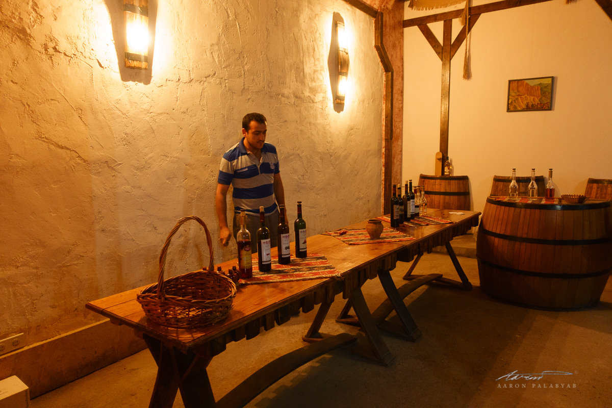 Wine tasting at Areni Wine