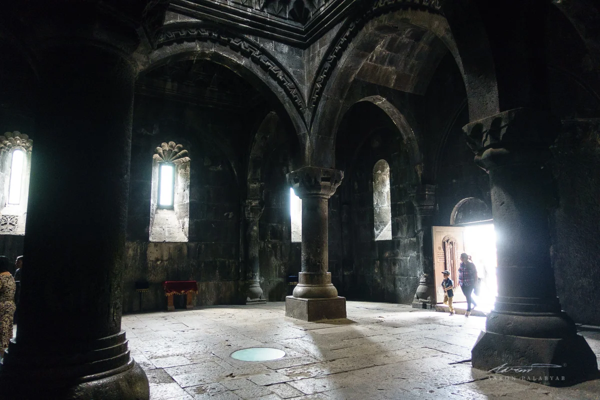 Inside Geghard Monastery
