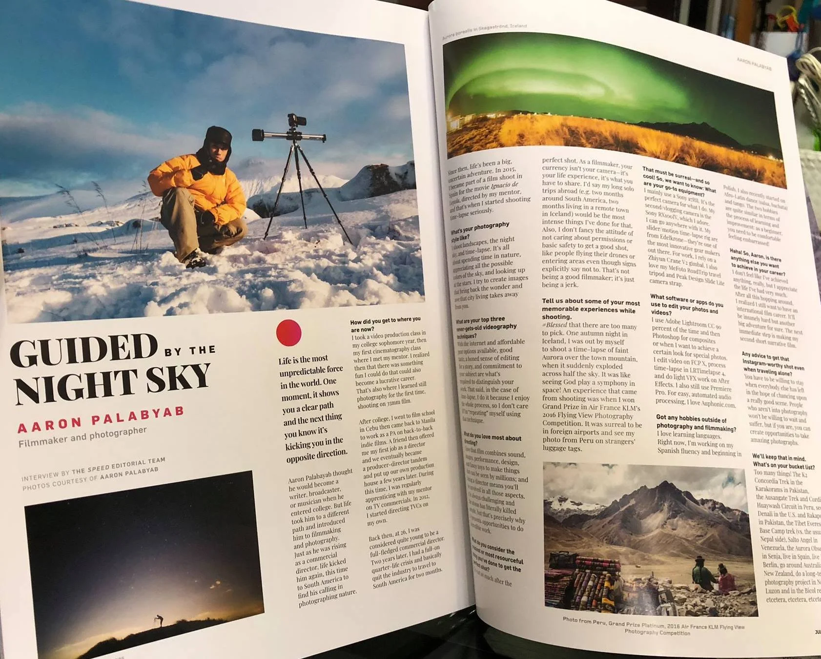 Profile in Speed Magazine Philippines, July 2018