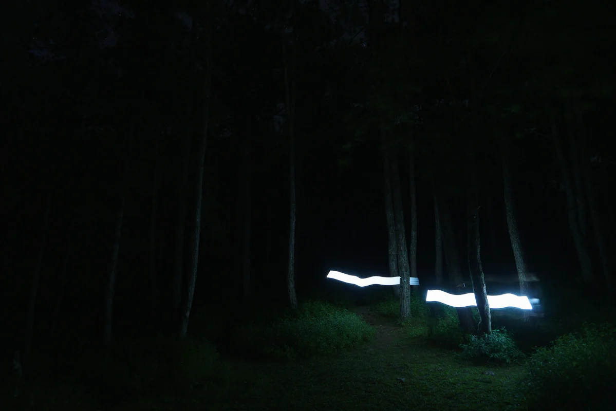 In a quiet place, the light glows.