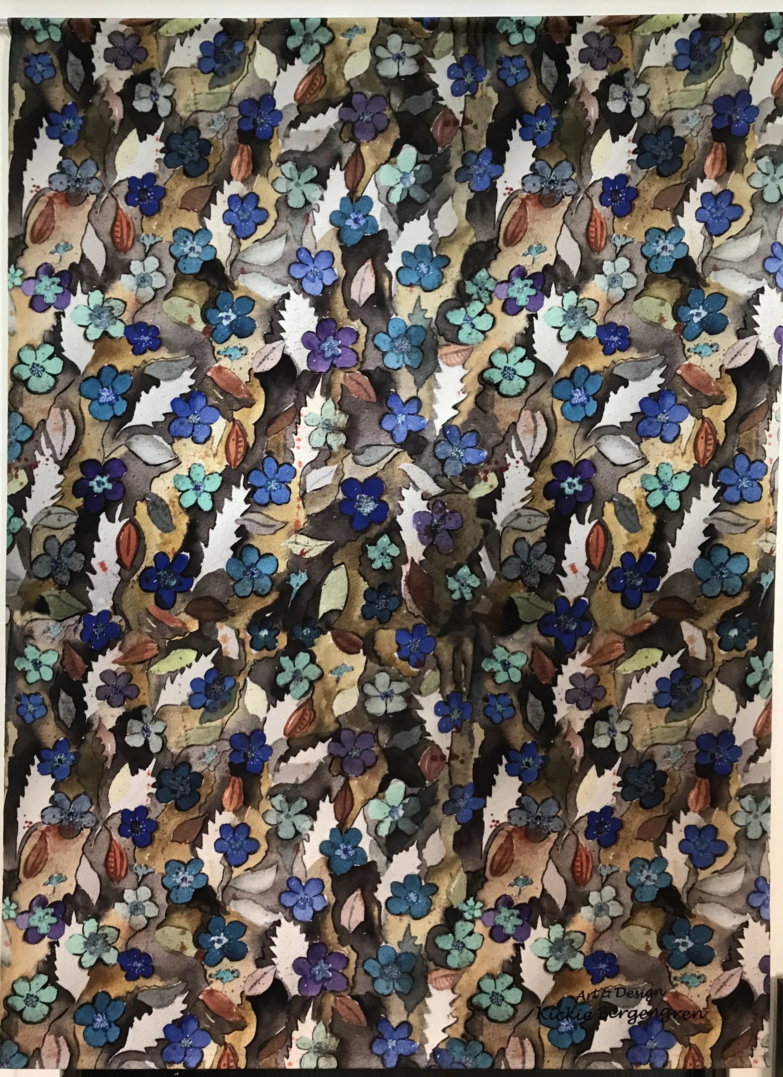 Vepa i Velvet/Sammet 100X140 cm med alurör upp och nertill