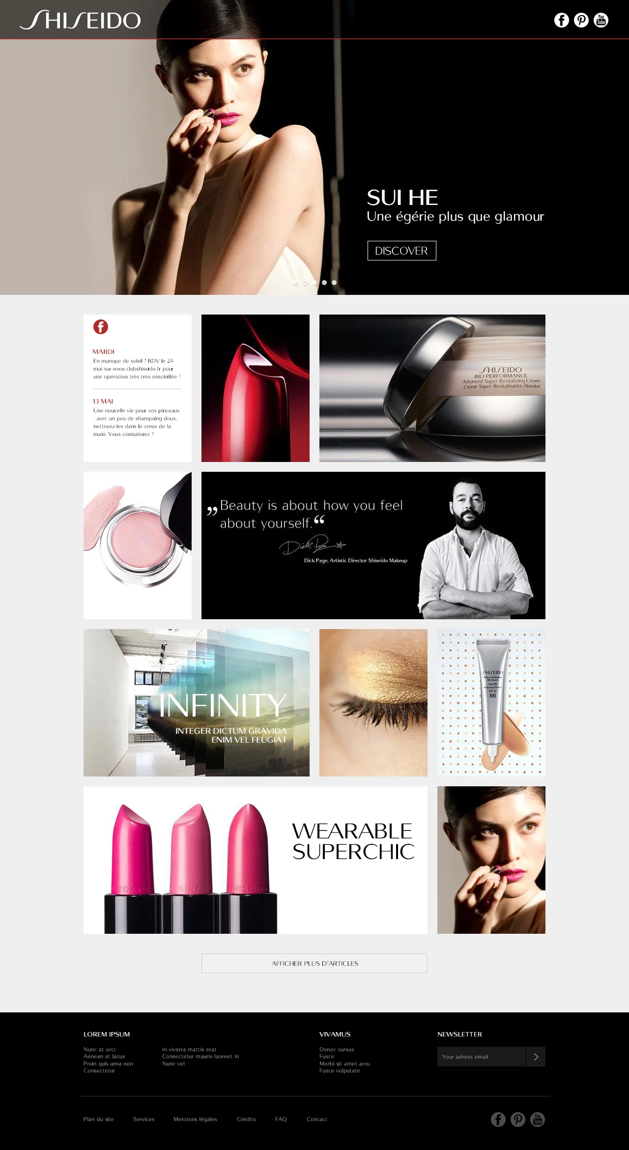 Shiseido eMag — Homepage