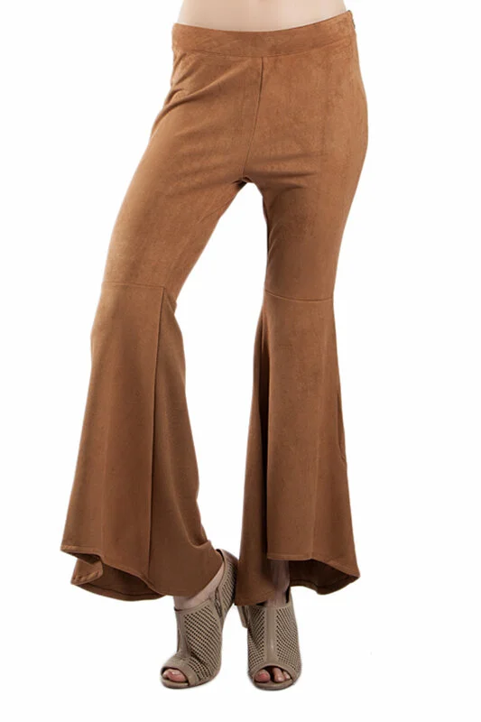 faux suede bell bottoms
