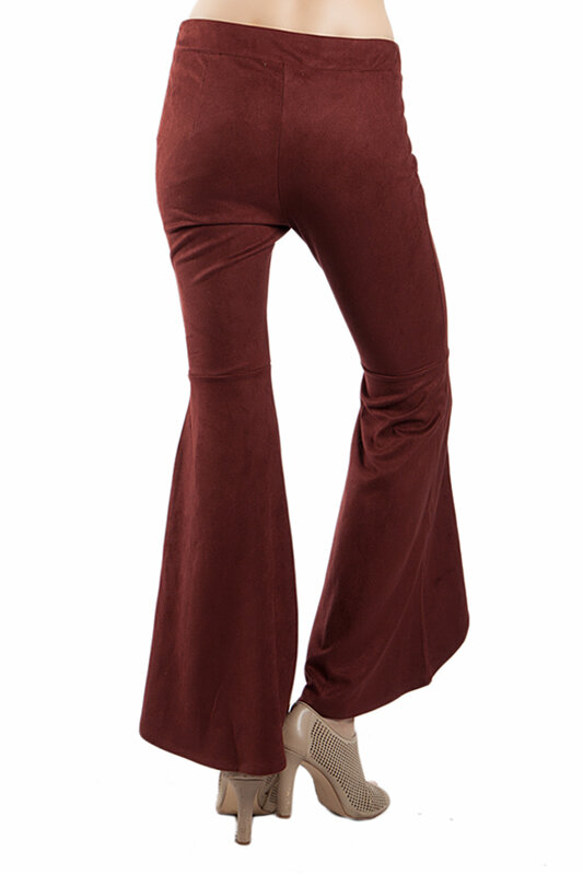 faux suede bell bottoms