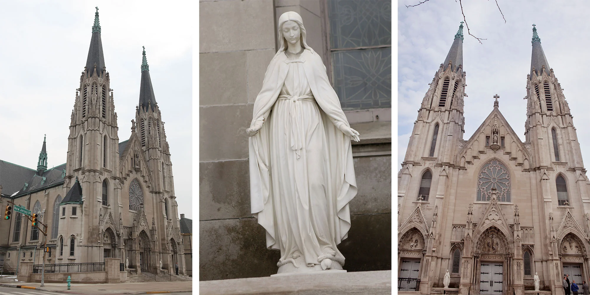 The Beautiful St. Mary's Cathedral in Indianapolis. 