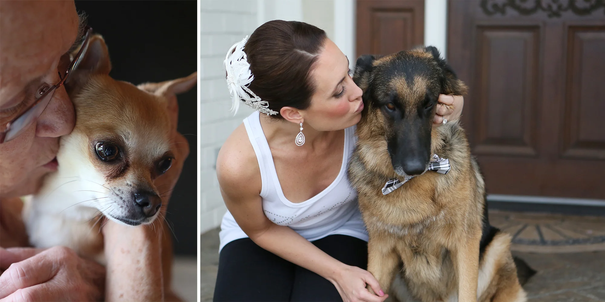 Her Doggies even got dressed up for the day!&nbsp;