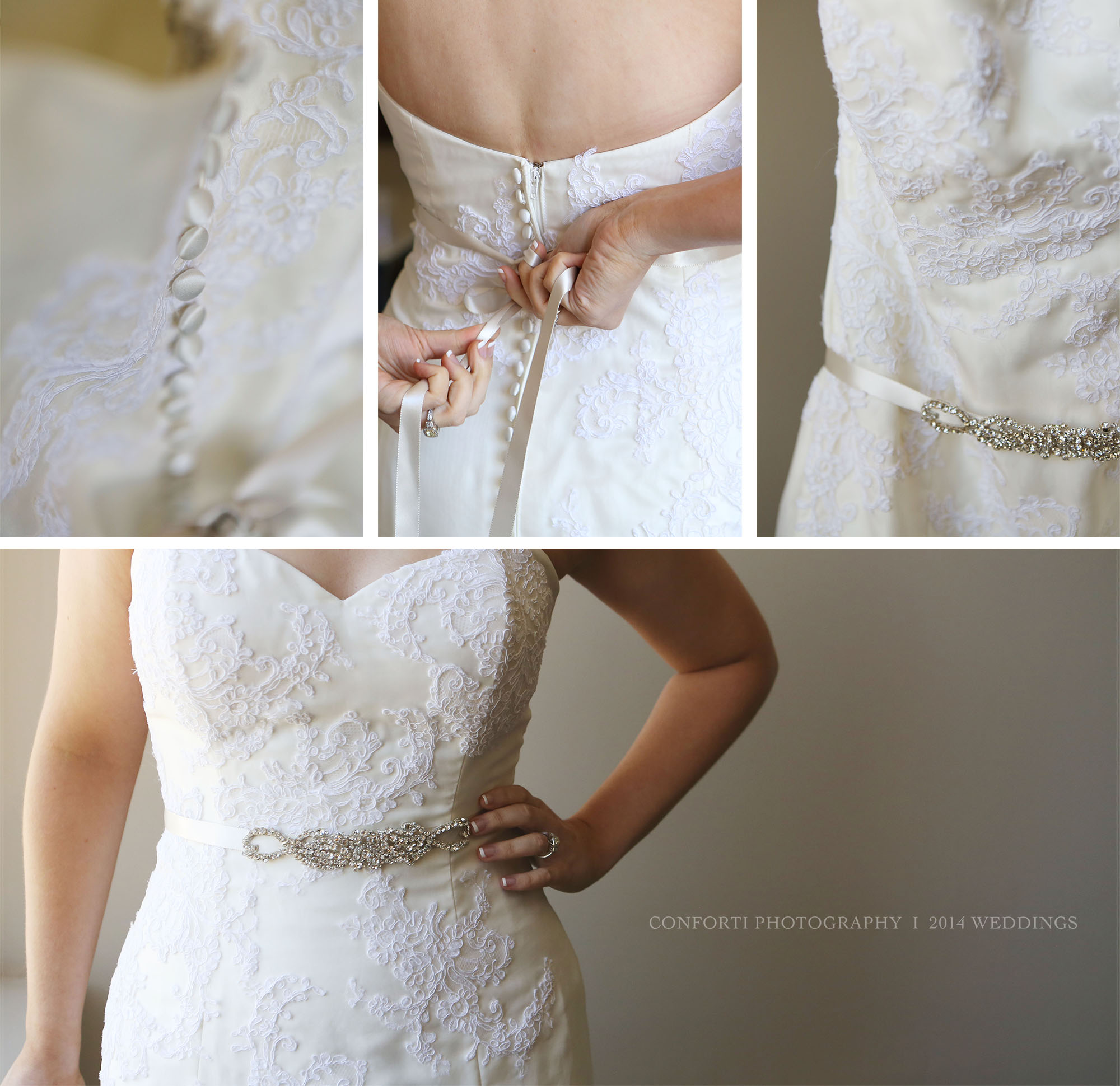Ashley's gorgeous dress! Her beautiful belt is from Etsy :) 