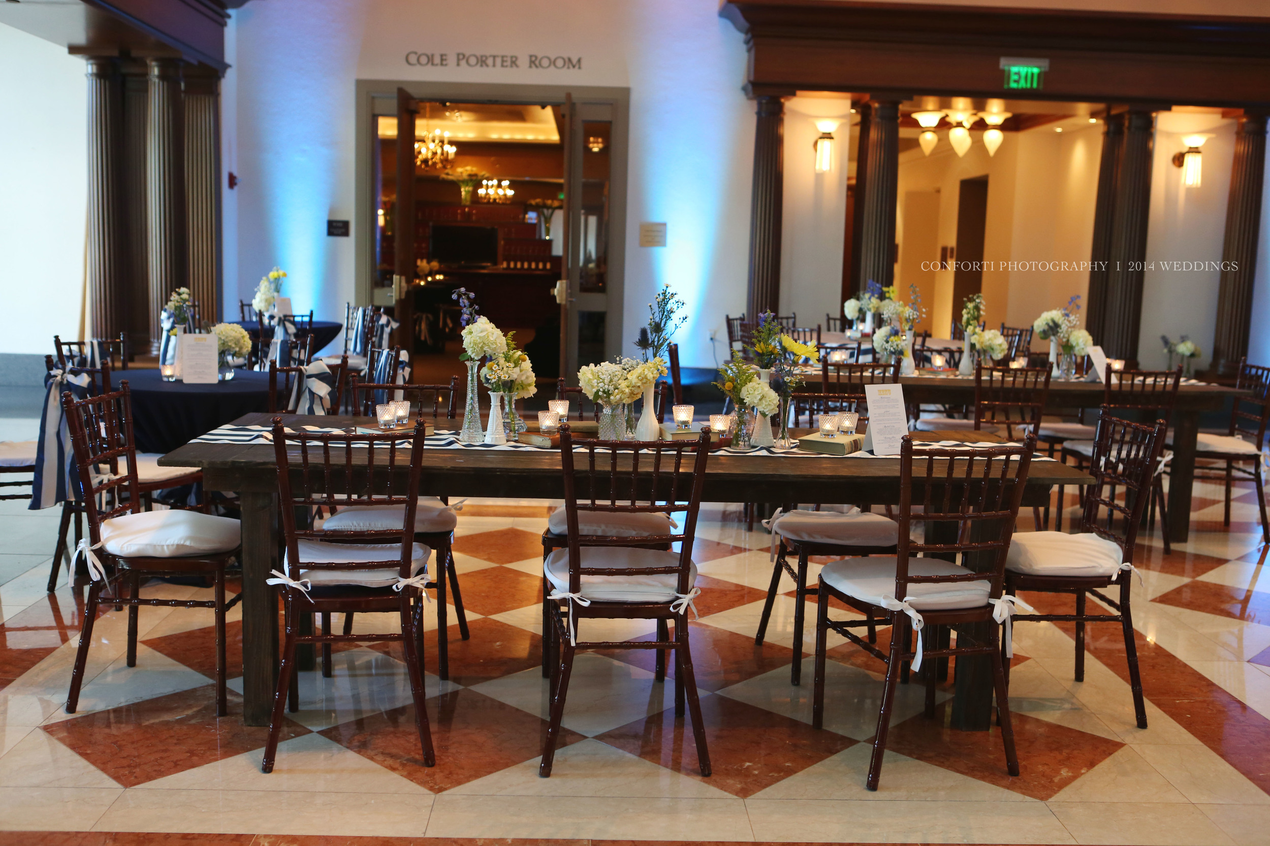 The Farm Tables from Violet Vintage paired with the Ooh La La vision made for an amazing room!&nbsp;