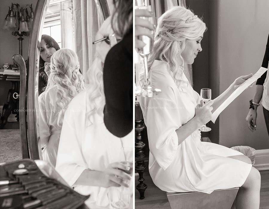 Reading her adorable note from Leslie! 