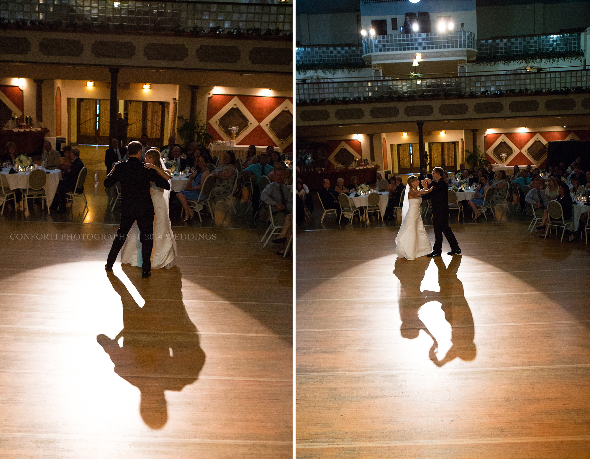 They had an AWESOME first dance, they did a whole swing routine! Eric from Lakeside Entertainment played lots of good swing music that the crowd was loving! 