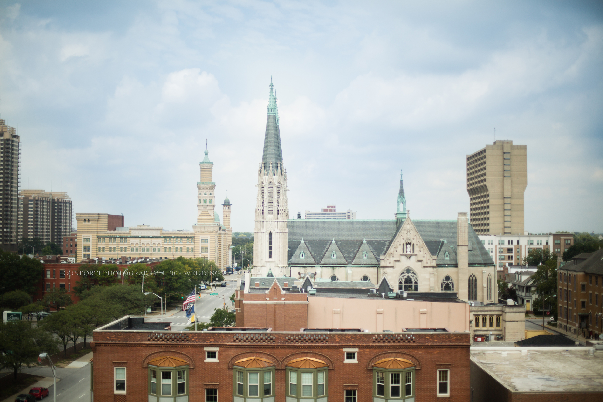 And they had a fabulous view of their church, St. Mary's Cathedral. 