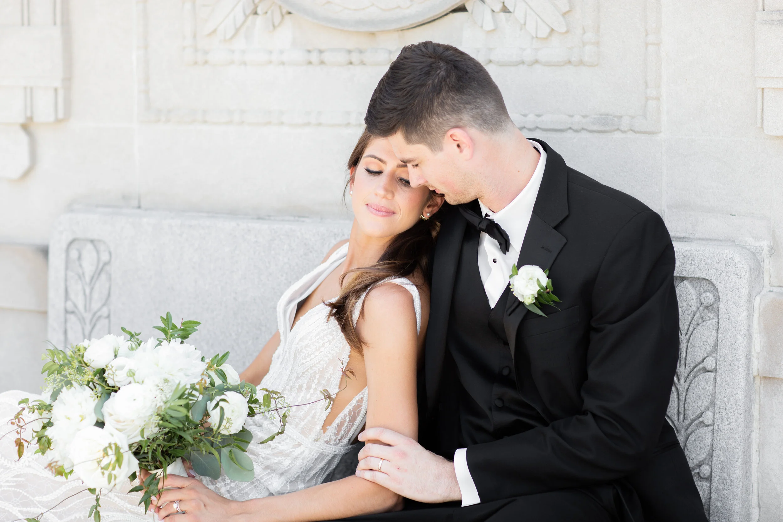 Anna and Ryan's Dreamy Summer Garden Wedding at Union Station